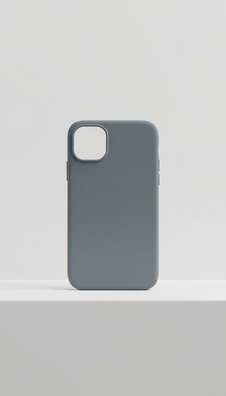 Misty Grey Soft-Touch Silicone Case
