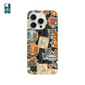 Retro Tom & Jerry Sticker Bomb iPhone Case